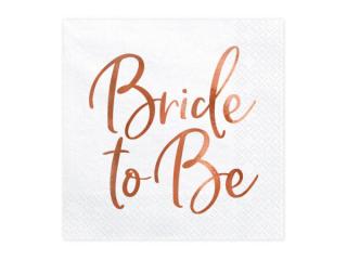 szalvéta 33x33 cm 3 rétegű (20 db/cs) - Bride to Be