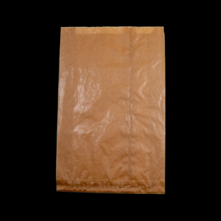 Éltalpas, oldalredős papírtasak 22x35 + 2*7 cm, barna