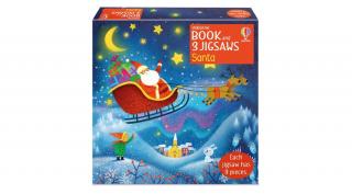 BOOK AND 3 JIGSAWS: SANTA