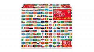 BOOK AND JIGSAW - FLAGS OF THE WORLD