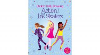 STICKER DOLLY DRESSING - ACTION!  ICE SKATERS