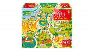 Usborne Book and Jigsaw - At the Zoo