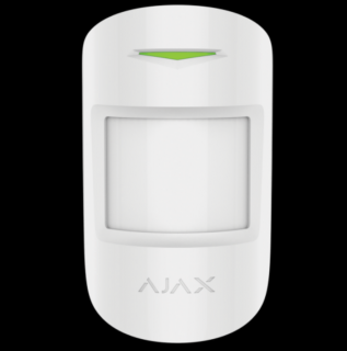 AJAX CombiProtect - Vezeték nélküli, kombinált beltéri mozgás- és üvegtörésérzékelő - Fehér