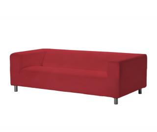 Klippan kanapé huzat 4 személyes - Hanna piros