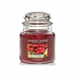 BLACK CHERRY közepes üveggyertya, Yankee Candle