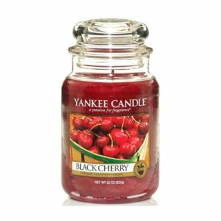 BLACK CHERRY nagy üveggyertya, Yankee Candle