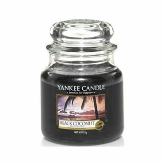 BLACK COCONUT közepes üveggyertya Yankee Candle
