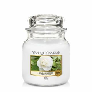 CAMELLIA BLOSSOM KÖZEPES ÜVEGGYERTYA, Yankee Candle