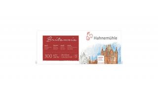HAHNEMÜHLE BRITANNIA AKVARELLTÖMB, 300 G, 12 LAP, ENYHÉN ÉRDES, 20X50 CM