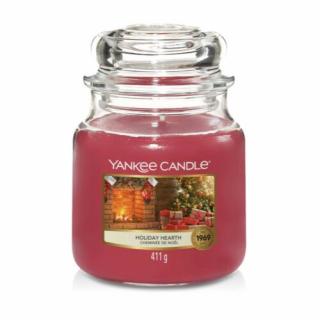 HOLIDAY HEARTH KÖZEPES ÜVEGGYERTYA, Yankee Candle