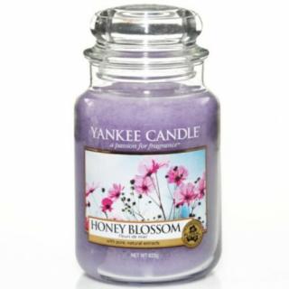 HONEY BLOSSOM nagy üveggyertya, Yankee Candle