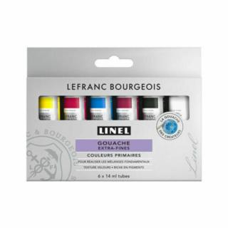 LB LINEL EXTRA FINE GOUACHE FESTÉK KÉSZLET, 6X14 ML