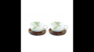 PORCELÁN KÁVÉS CSÉSZE AKÁCFA ALJJAL, Natura
