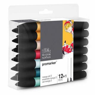 PROMARKER KÉTVÉGŰ ALKOHOLOS FILCTOLL KÉSZLET - 12+1 DB, MANGA SET 2