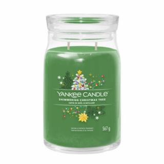 SHIMMERING CHRISTMAS TREE SIGNATURE NAGY ÜVEGGYERTYA, Yankee Candle