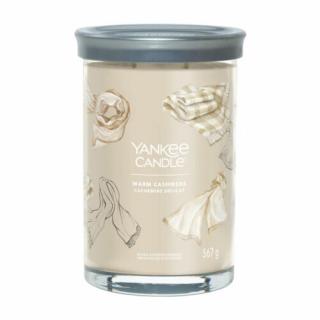 WARM CASHMERE SIGNATURE NAGY POHARAS ÜVEGGYERTYA, Yankee Candle