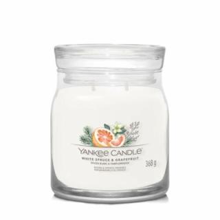 WHITE SPRUCE  GRAPEFRUIT SIGNATURE KÖZEPES ÜVEGGYERTYA, Yankee Candle