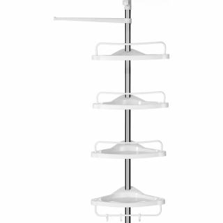 Állítható fürdőszoba sarokpolc, teleszkópos zuhanypolc, 95-300 cm