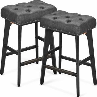 bárszék 2db-os szett, 66 cm magas, fekete