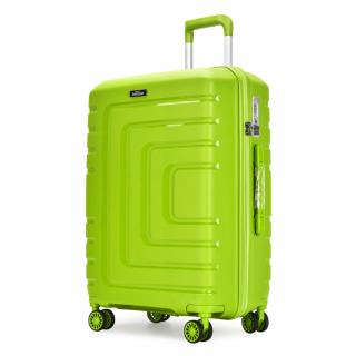 Bontour "Charm" 4-kerekes bőrönd TSA számzárral, L méretű, Citruszöld