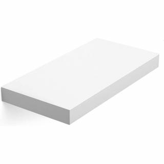 Fali polc, úszópolc 40 x 20 x 3,8 cm, fehér