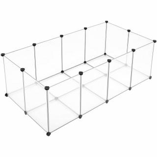 Kisállat kifutó, ketrec alsó résszel, 143 x 46 x 73 cm