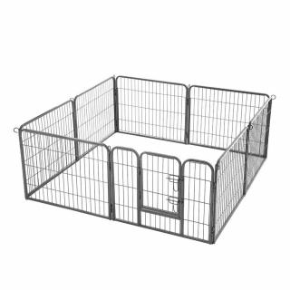 Kutya kennel, kutyaketrec, 8 paneles kisállat-járóka 77 x 60 cm | FEANDREA