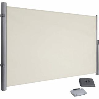 Oldalsó napellenző, kihúzható napellenző 200x350cm bézs