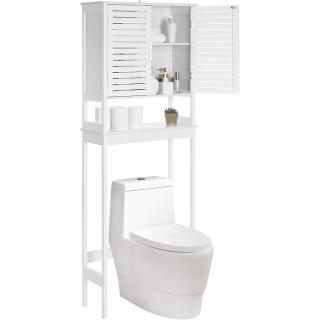 SONGMICS WC feletti tárolószekrény 23x60x173 cm, fehér