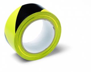Schuller - Warning Tape 50mmx33m veszélyt jelző ragasztószalag, PVC, sárga/fekete