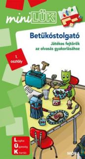 BETŰKÓSTOLGATÓ  - JÁTÉKOS FEJTÖRŐK AZ OLVASÁS GYAKORLÁSÁHOZ 6 ÉVES KORTÓL