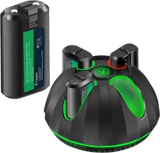 China: Charger Station with Battery Pack (AL-XB2052) 4DB Aksi + Dokkoló (Xbox One)