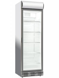 COLD - üvegajtós hűtő megvilágított reklámfelülettel 382 liter