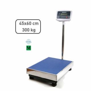 TCS-B hitelesített raktári mérleg 300 kg 45×60 cm