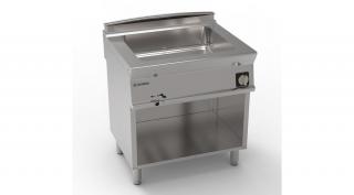 Tecnoinox lábon álló GN2/1 Bain Marie nyitott szekrénnyel - elektromos