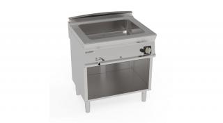 Tecnoinox lábon álló GN2/1 Bain Marie nyitott szekrénnyel - gázüzemű