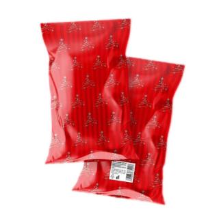 Ajándékcsomagoló kicsi piros 20x35cm