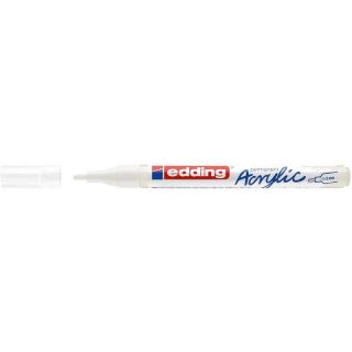 Akril marker 1-2mm Edding 5300 fehér