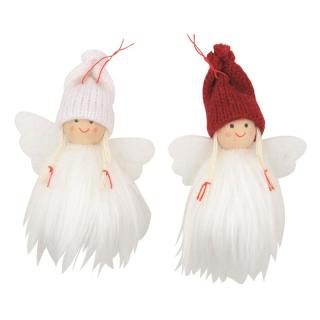 Angyalka pelyhes 7 cm-es akasztóval 2 féle 4505