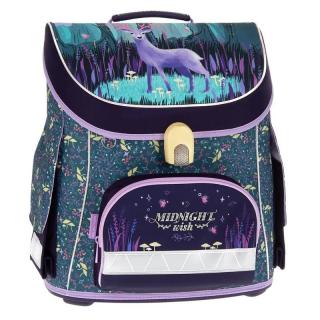 Ars Una kompakt easy mágneszáras iskolatáska szarvasos mintával Midnight Wish