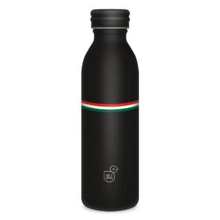 Ars Una nemzeti színű zászlóval duplafalú fémkulacs 600ml Flag Black