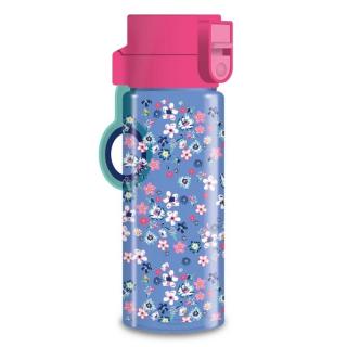 Ars Una Pearl Blossom Blue virágos BPA-mentes kulacs - 475 ml