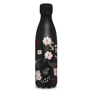 Ars Una virágos duplafalú fémkulacs 500ml Flowery black