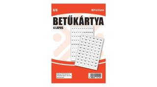 Betűkártya A/5 4 ív/csomag