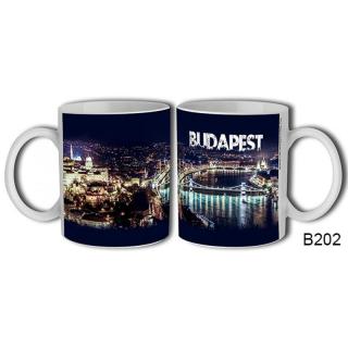 Bögre 3 dl - Éjszakai fények Budapest - Budapestes Ajándéktárgyak - Budapest souvenir