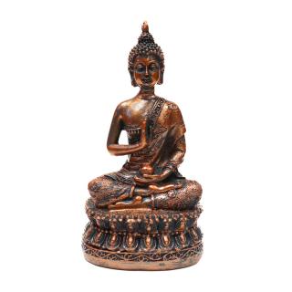 Buddha bronz színű polyresin szobor 112955