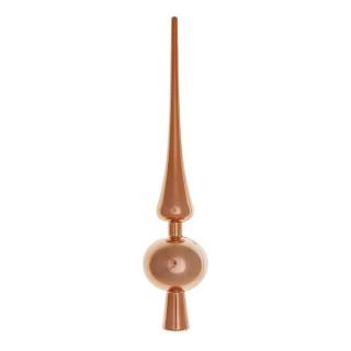 Csúcsdísz karácsonyfára bronz színű 28 cm magas