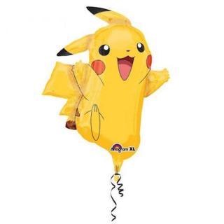 Fólia lufi Pokémon Pikachu formájú nagy méretű 62x78 cm 294607