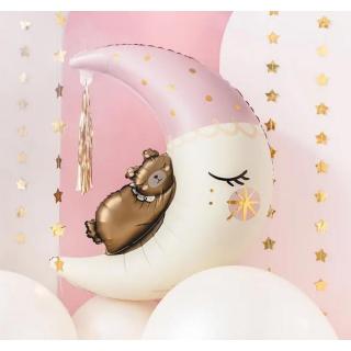 Fólia lufi Teddy maci a Holdon rózsaszín 80x98 cm 014770