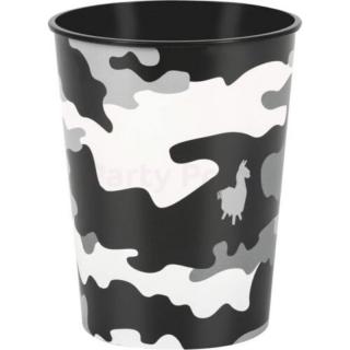 Fortnite Camo újra felhasználható műanyag pohár 473 ml